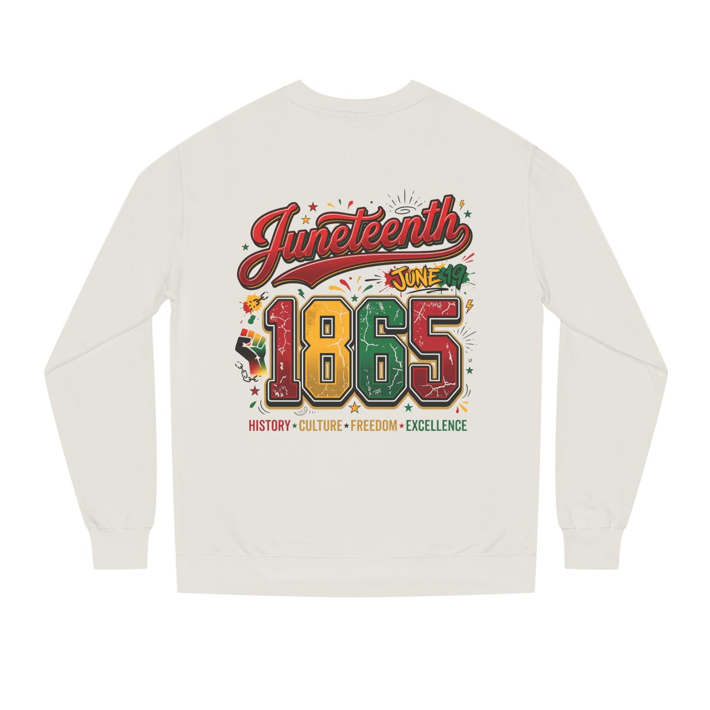 Juneteenth 1865 Crewneck Sweatshirt — History • Culture • Freedom