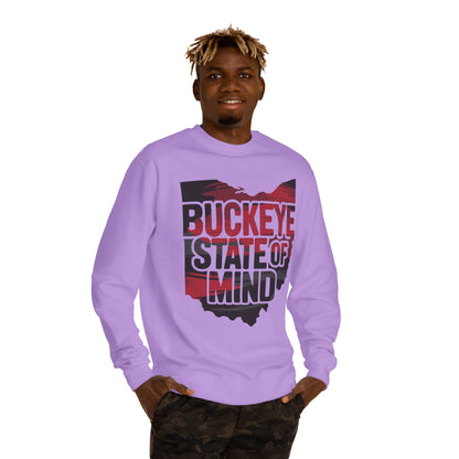 Buckeye State of Mind Sweatshirt — Ohio Vintage Crewneck for Fans