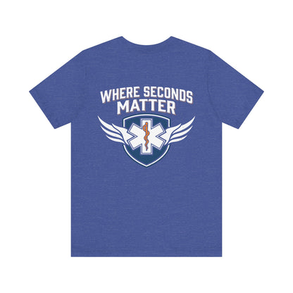EMT T‑Shirt – "Where Seconds Matter" Emergency Medical Tech Tee