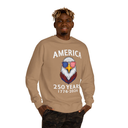 America 250 Years Sweatshirt — 1776–2026 Patriotic Eagle Crewneck