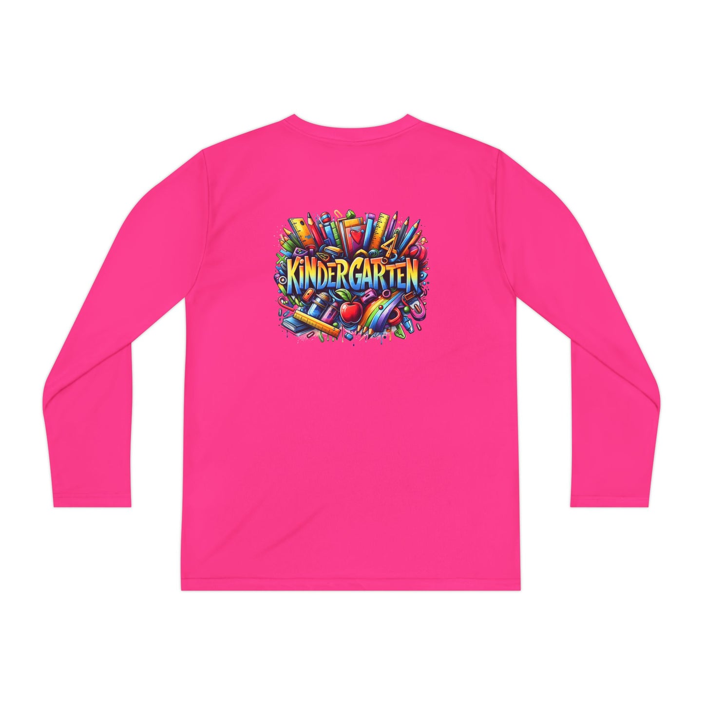 Kindergarten Crayons Youth Long Sleeve Tee