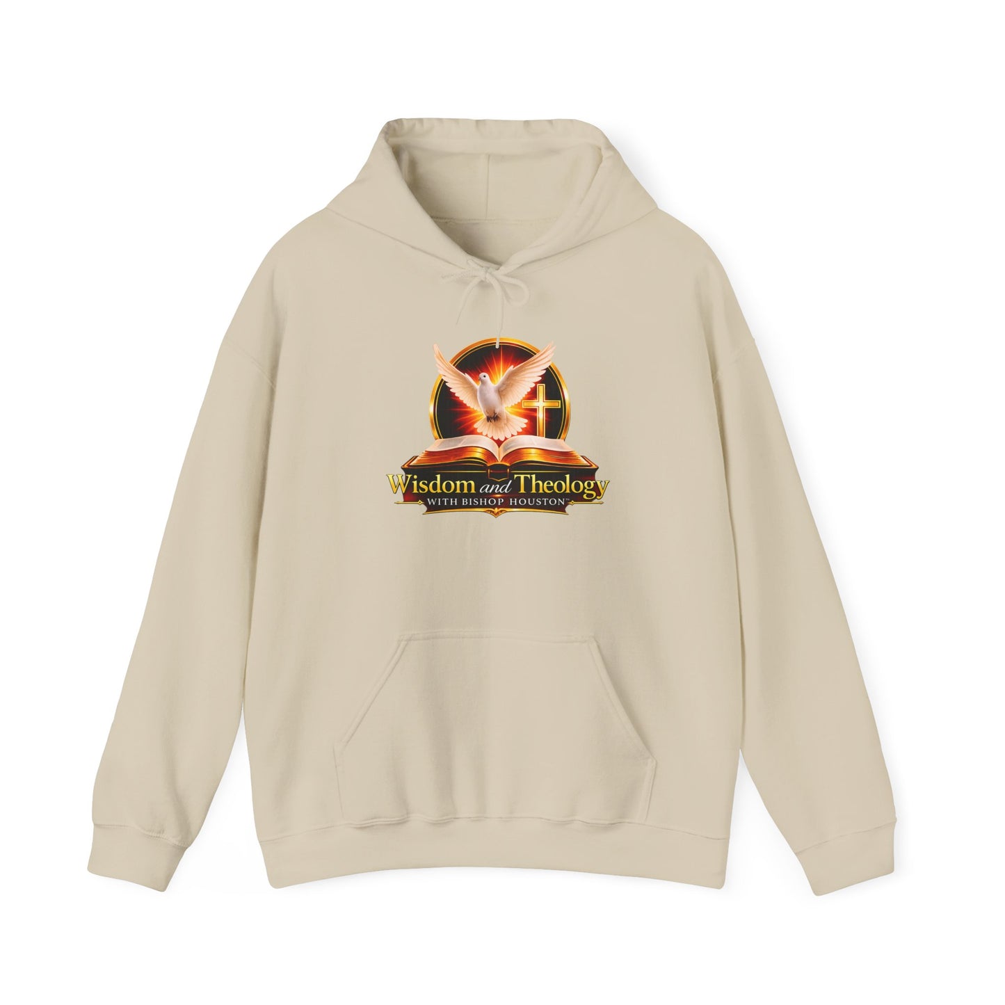 Wisdom and Theology Hoodie – Dove & Book Christian Faith Sweatshirt