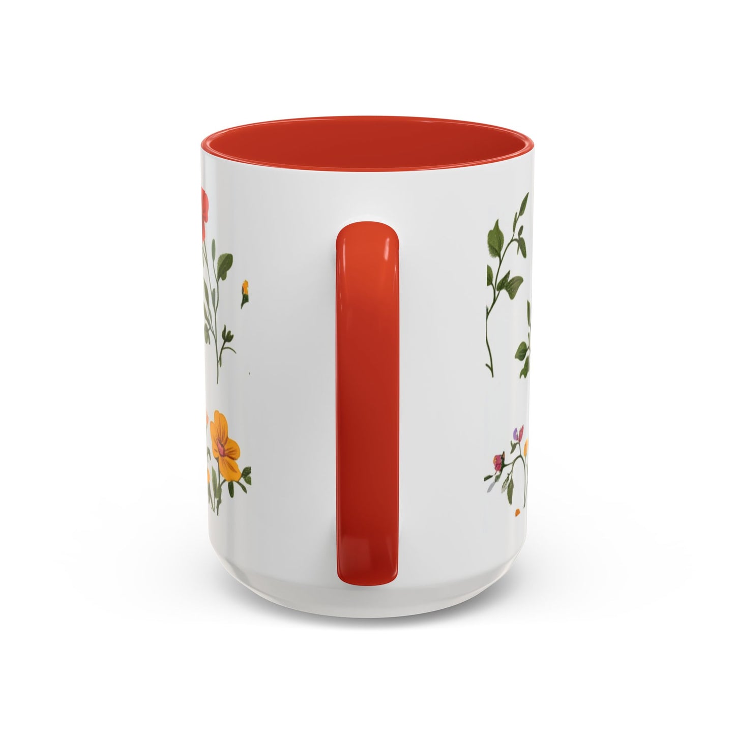 Floral "Her Love Is the Quiet Strength" Accent Coffee Mug — Inspirational Mother's Day Gift