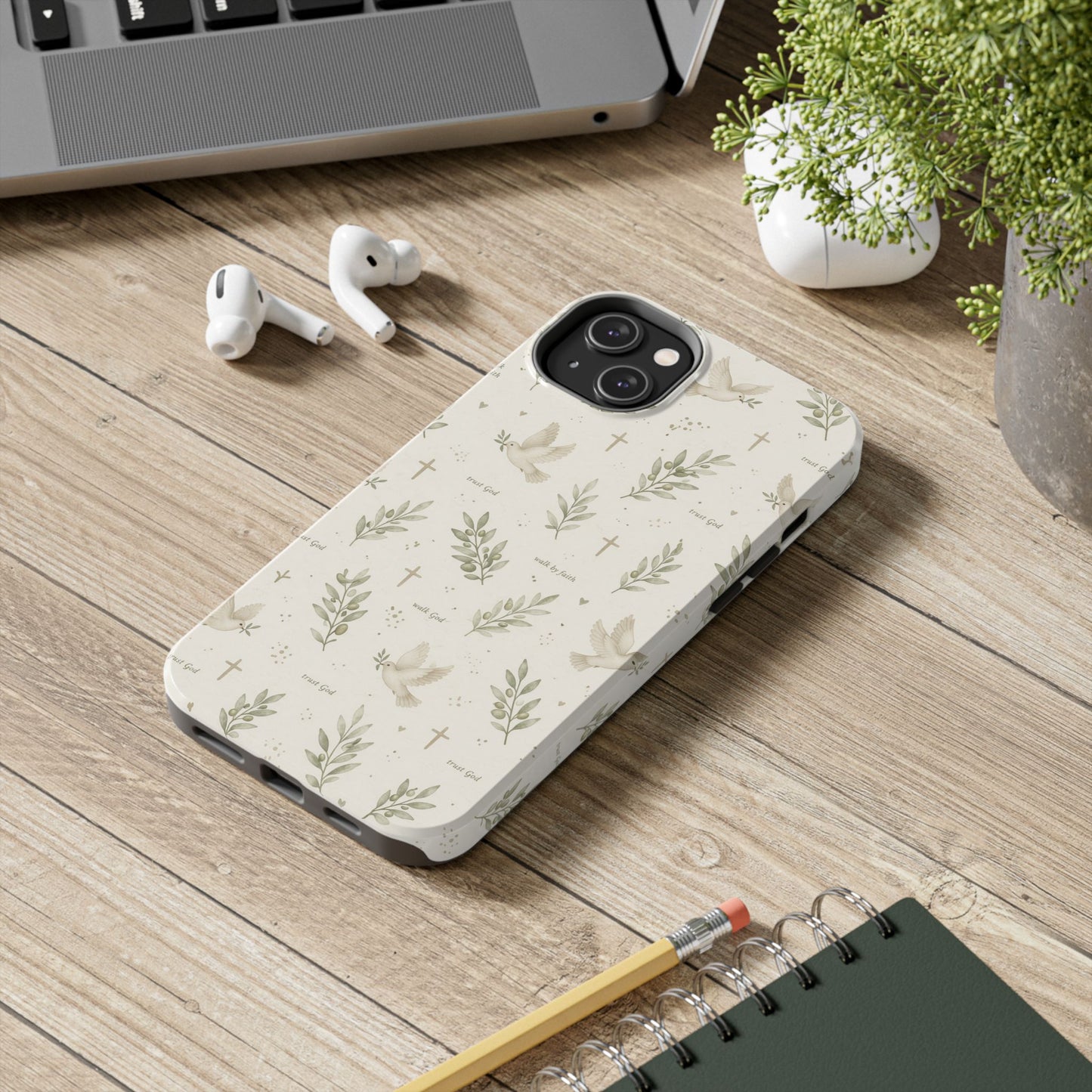 Walk By Faith Phone Case | Christian Floral iPhone Case