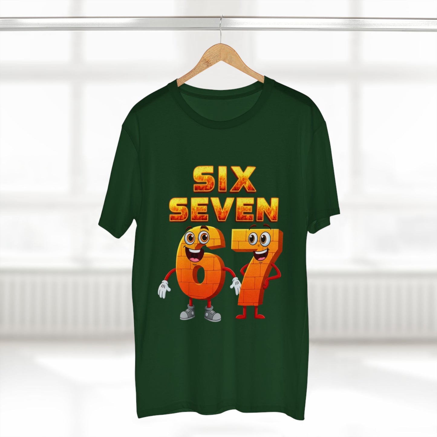 Six Seven 67 Cartoon Tee – Funny Number Graphic T-Shirt