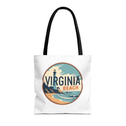Virginia Beach Vintage Lighthouse Tote Bag