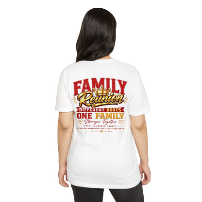 Family Reunion T-Shirt — "Different Roots, One Family" Matching Tee