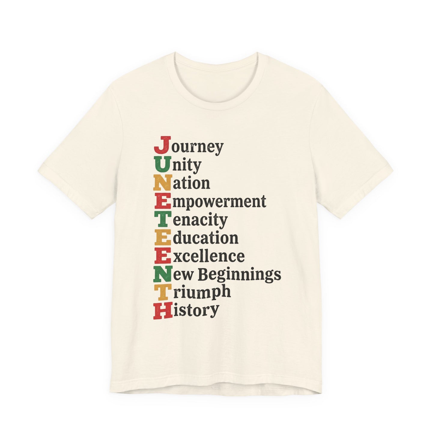 Juneteenth Acrostic T-Shirt — Journey, Unity, Empowerment Tee