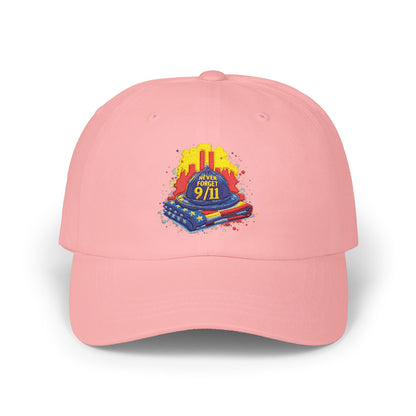 Dad Cap – 9/11 Tribute Firefighter Helmet & American Flag Embroidered Hat