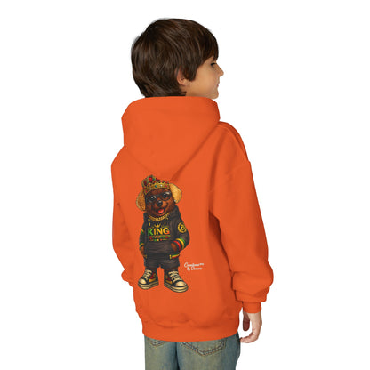 Youth Hoodie – 'King' Bear Streetwear Pullover