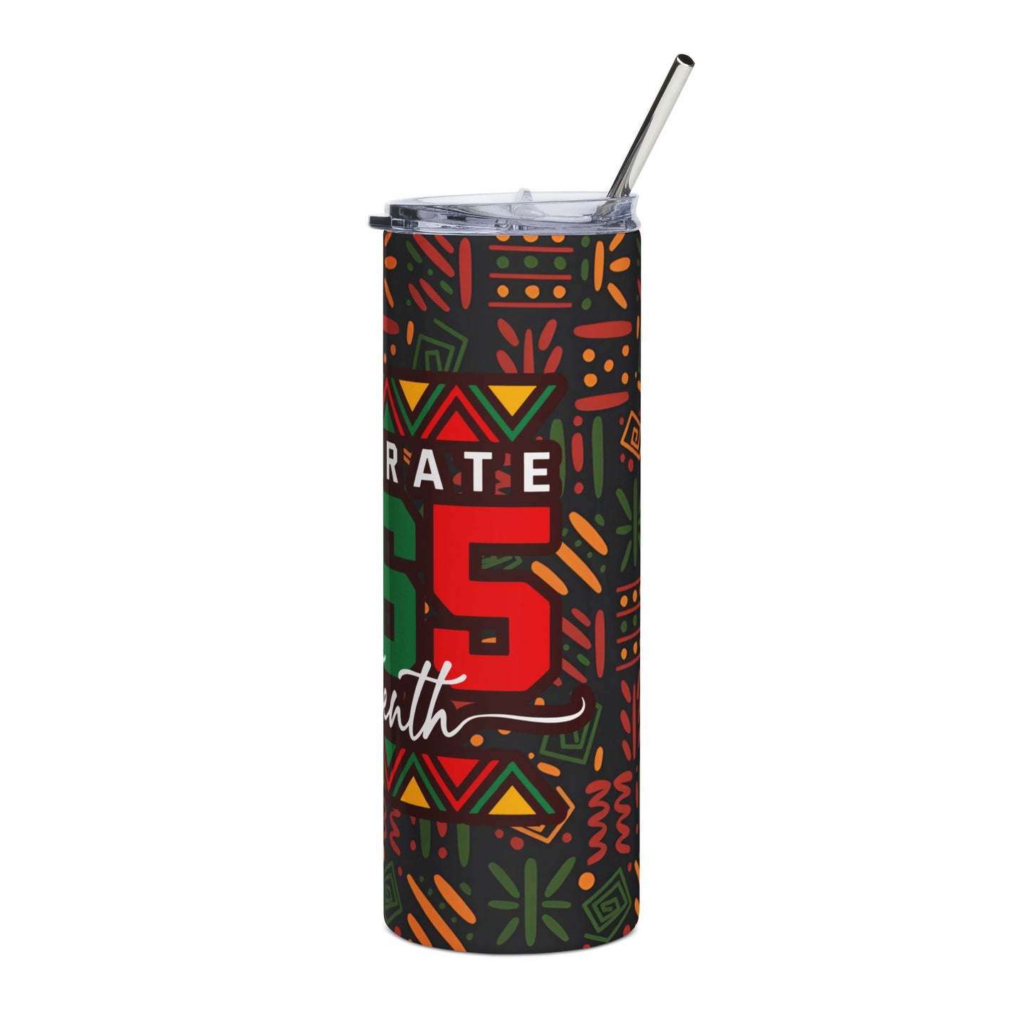 Juneteenth 1865 Stainless Steel Tumbler — 20oz Celebration Travel Cup