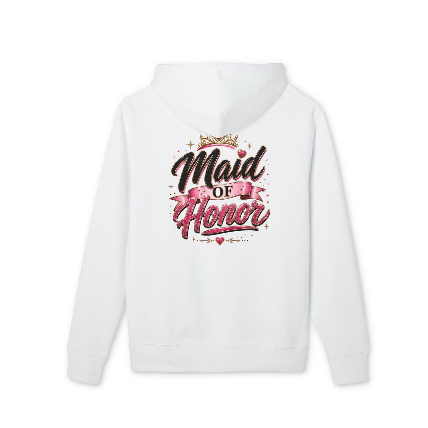 Maid of Honor Hoodie — Floral Bridal Party Sweatshirt