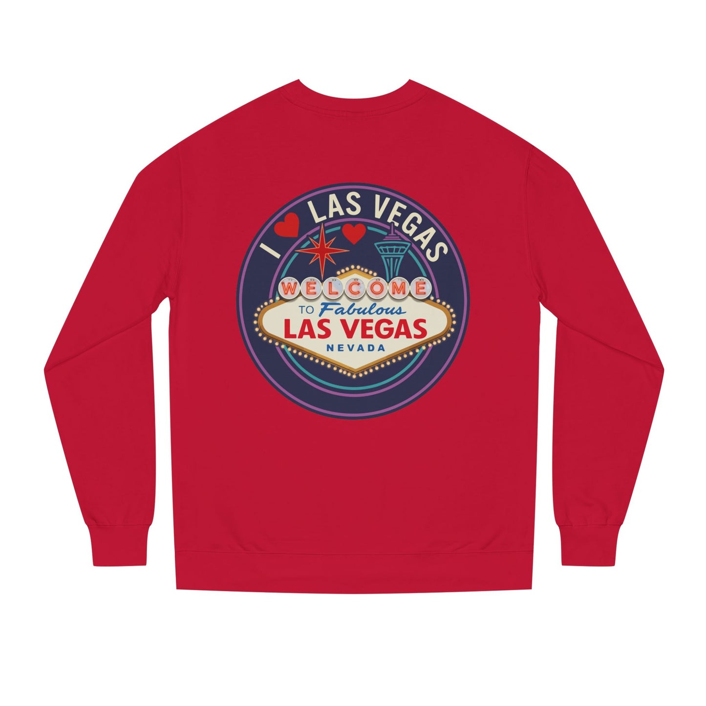 Las Vegas Welcome Sign Sweatshirt – Retro "I  Las Vegas" Crewneck