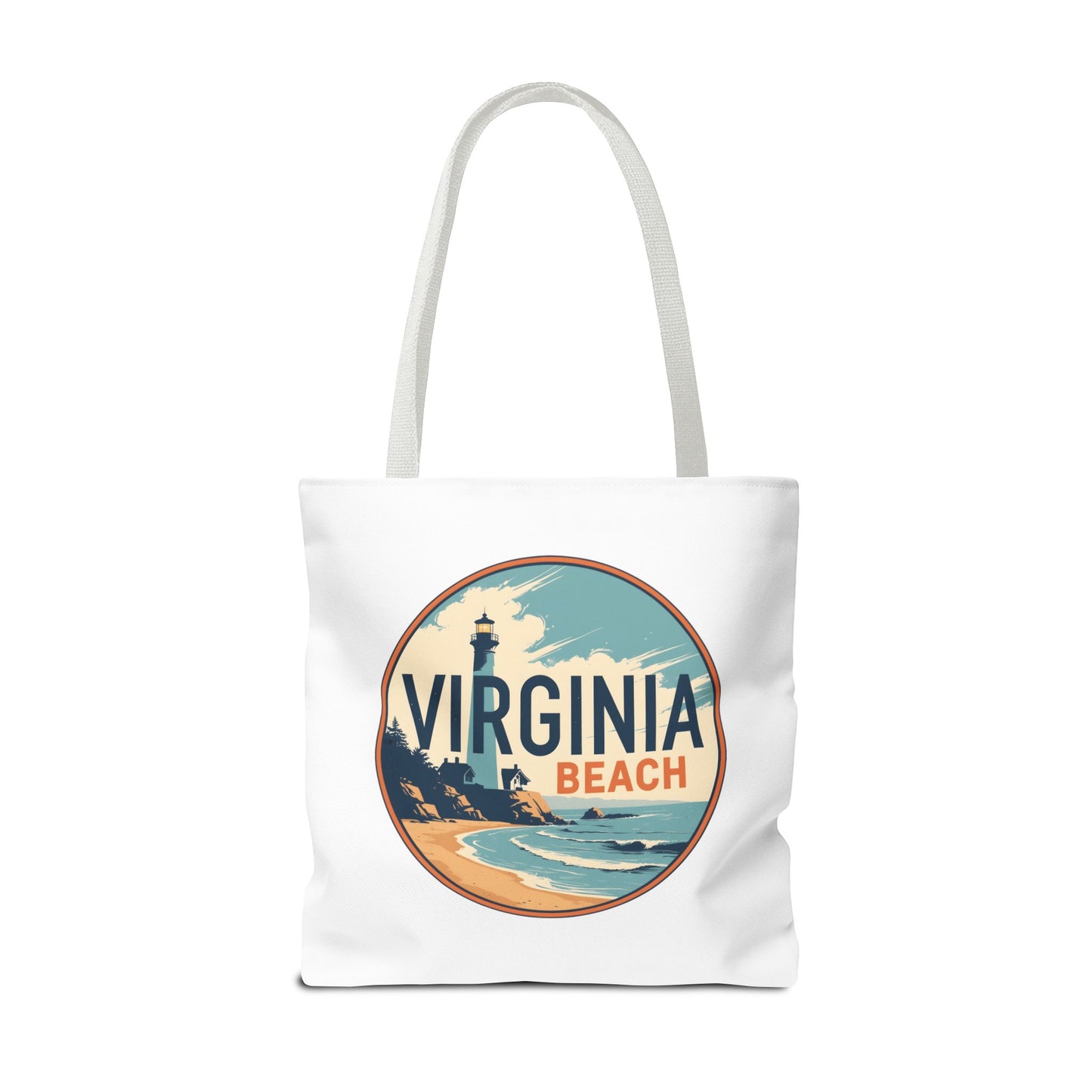 Virginia Beach Vintage Lighthouse Tote Bag
