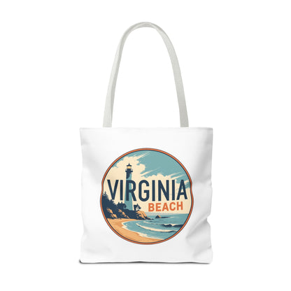 Virginia Beach Vintage Lighthouse Tote Bag