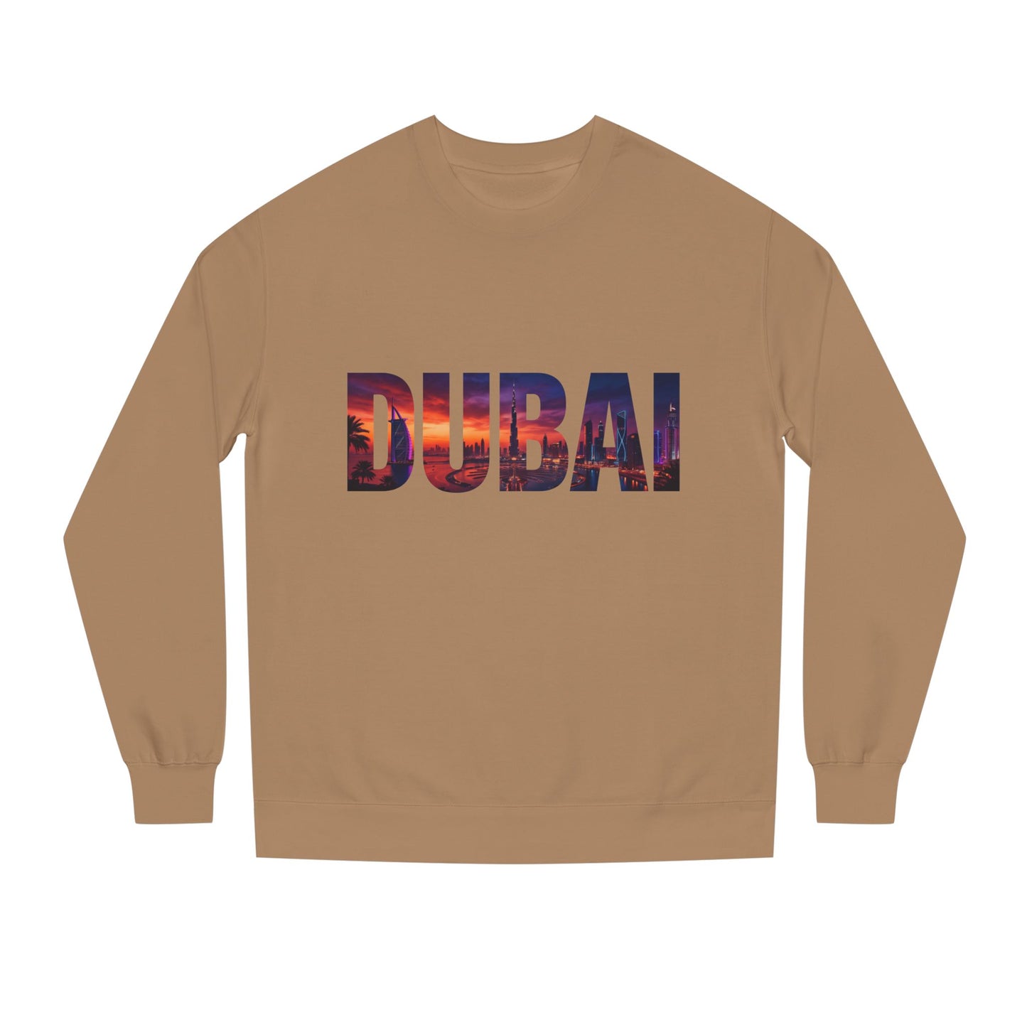 Dubai Skyline Crewneck Sweatshirt — DUBAI Cityscape Graphic