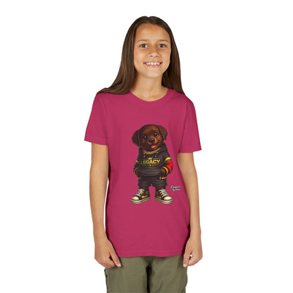 Youth Tee — Cute Rottweiler Puppy in 'Legacy' Hoodie Kids T‑Shirt