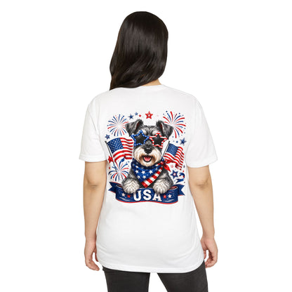 Patriotic Schnauzer USA T-Shirt