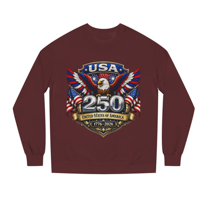 USA 250th Anniversary Sweatshirt — Patriotic Eagle 1776–2026 Crewneck
