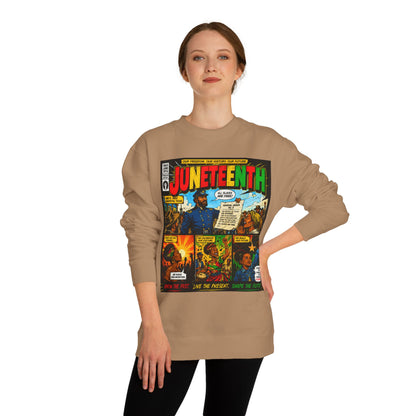 Juneteenth Comic Sweatshirt — Juneteenth Celebration Graphic Crewneck