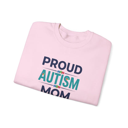Proud Autism Mom Crewneck Sweatshirt