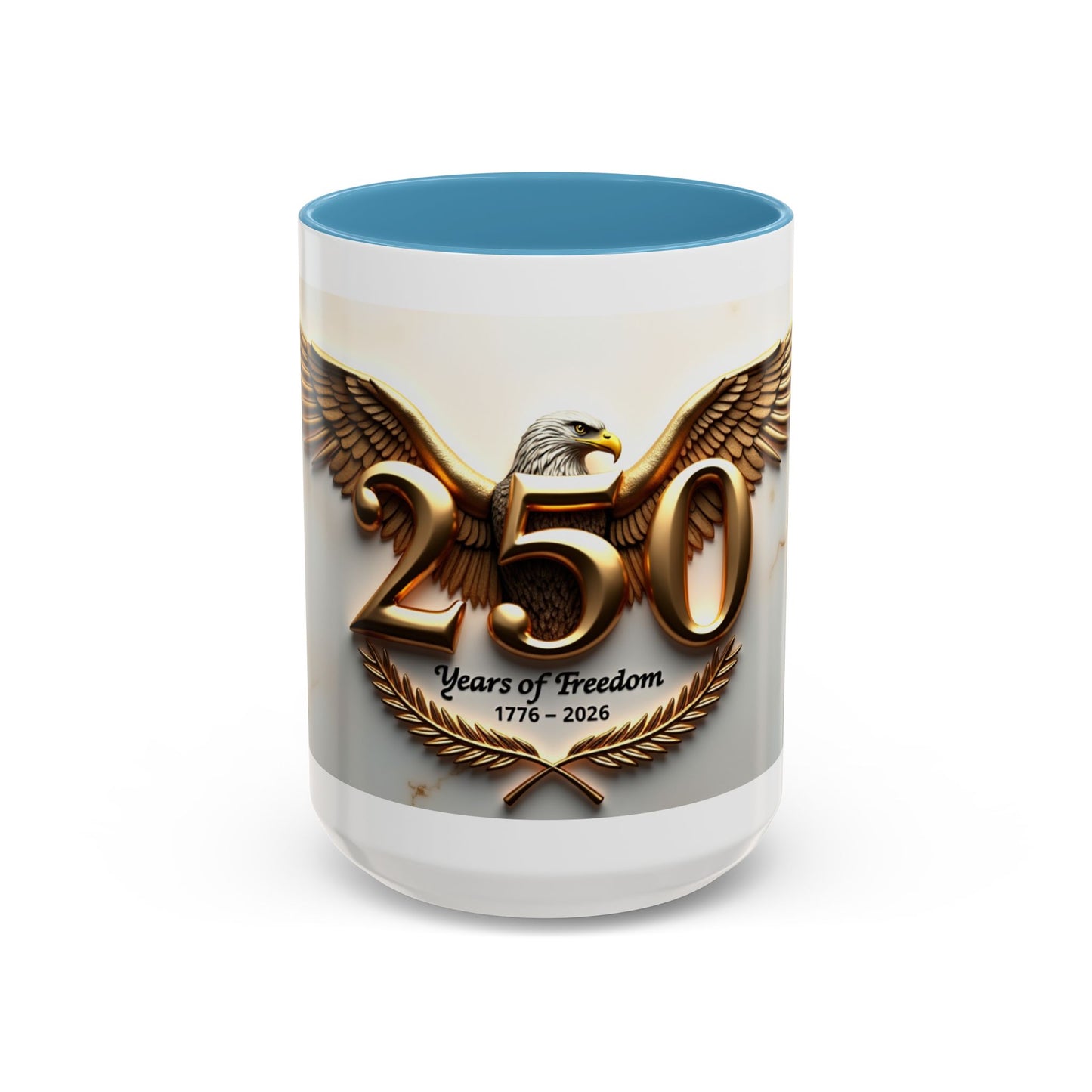 25 Years of Freedom Eagle Coffee Mug – 1776–2026 Commemorative Accent Mug