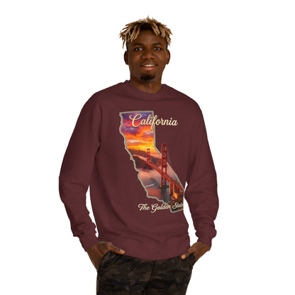 California Golden State Sweatshirt — Golden Gate Sunset Crew