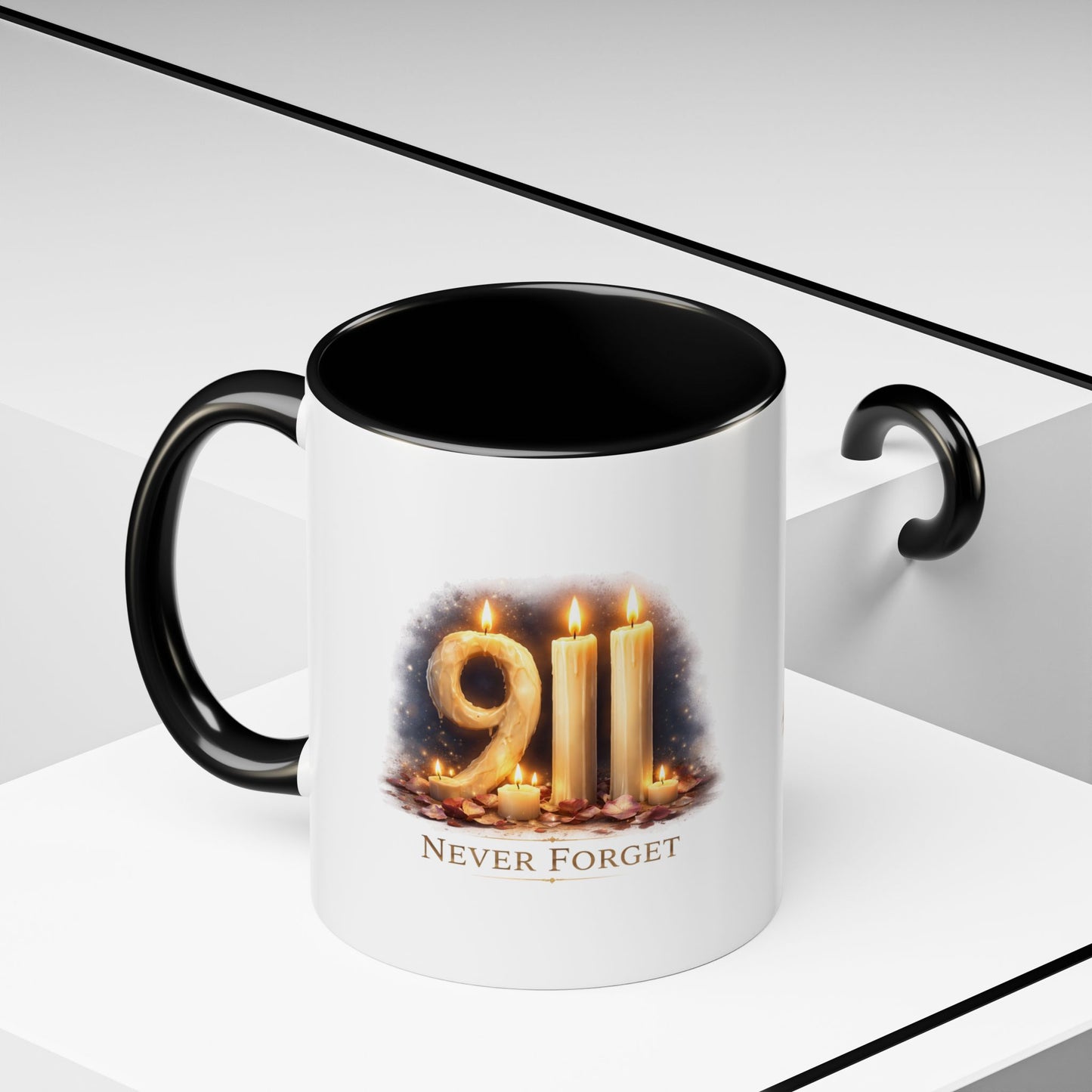 9/11 Never Forget Memorial Coffee Mug