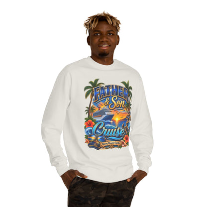 Father & Son Cruise Sweatshirt – Tropical Beach Boat Design