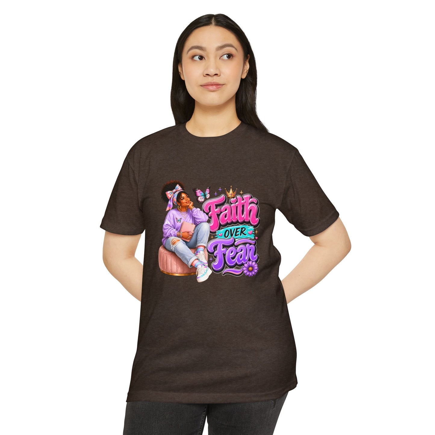 Faith Over Fear T‑Shirt — Inspirational Christian Graphic Tee