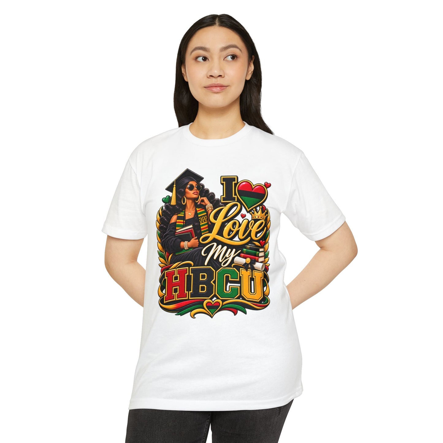 I Love My HBCU T-Shirt — Black Graduate Pride Graphic Tee
