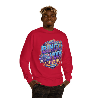 Bingo Mode Activated Sweatshirt — Fun Gamer/Player Bingo Crewneck
