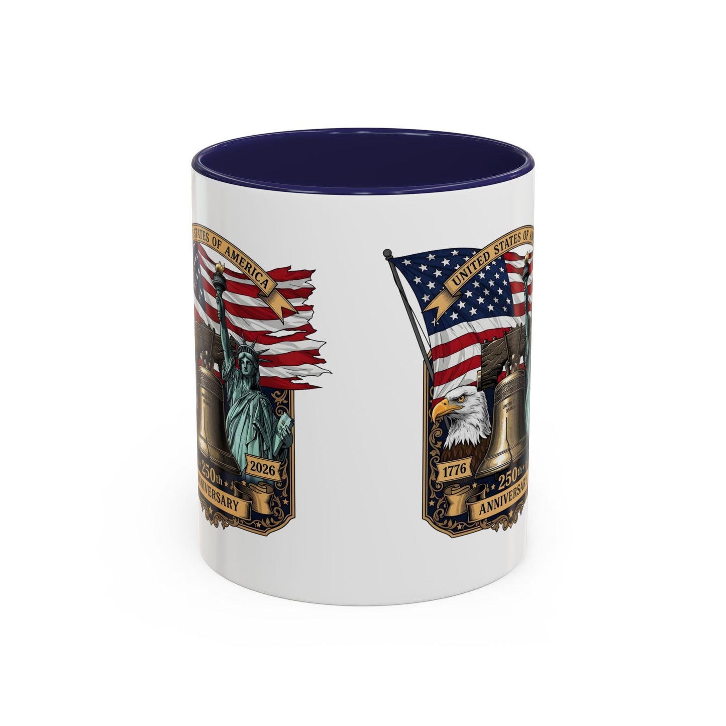 Liberty Anniversary Coffee Mug — 250th USA Celebration Accent Mug