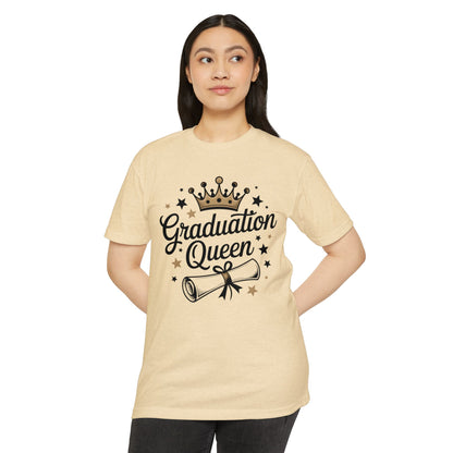 Graduation Queen T-Shirt — Crown & Diploma Celebration Tee