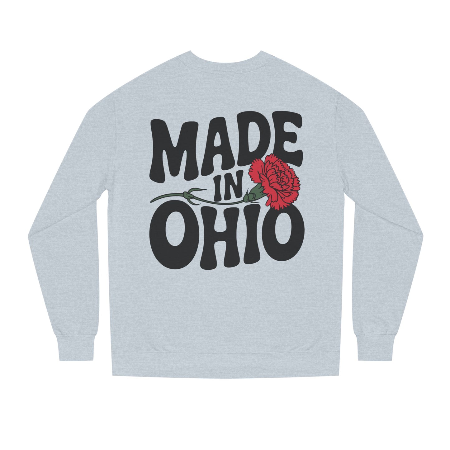 Made in Ohio Sweatshirt — Retro Floral State Pride Crewneck