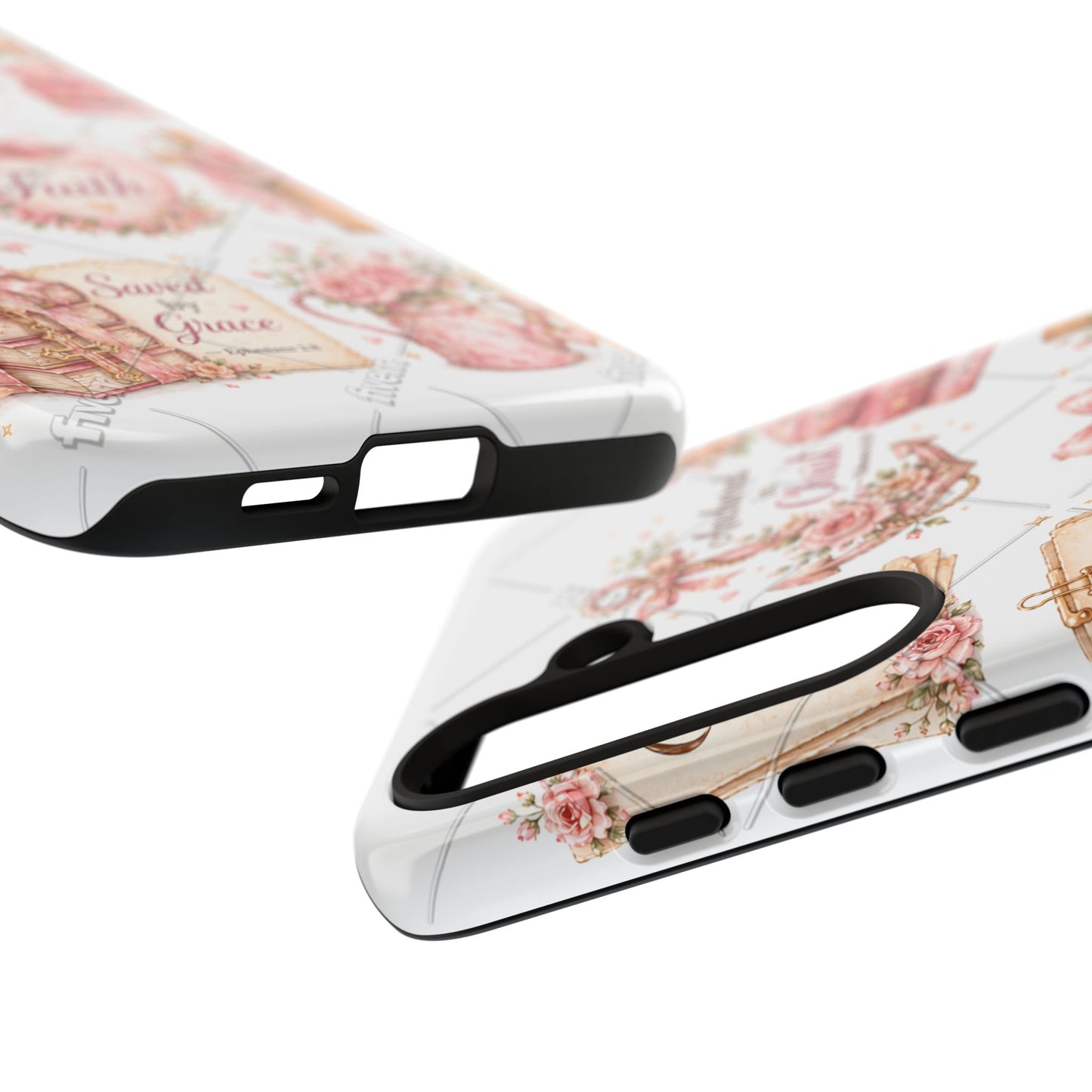 Faith Floral Phone Case – Christian Inspirational Scripture iPhone Cover (Choose Joy, Pray, Faith)