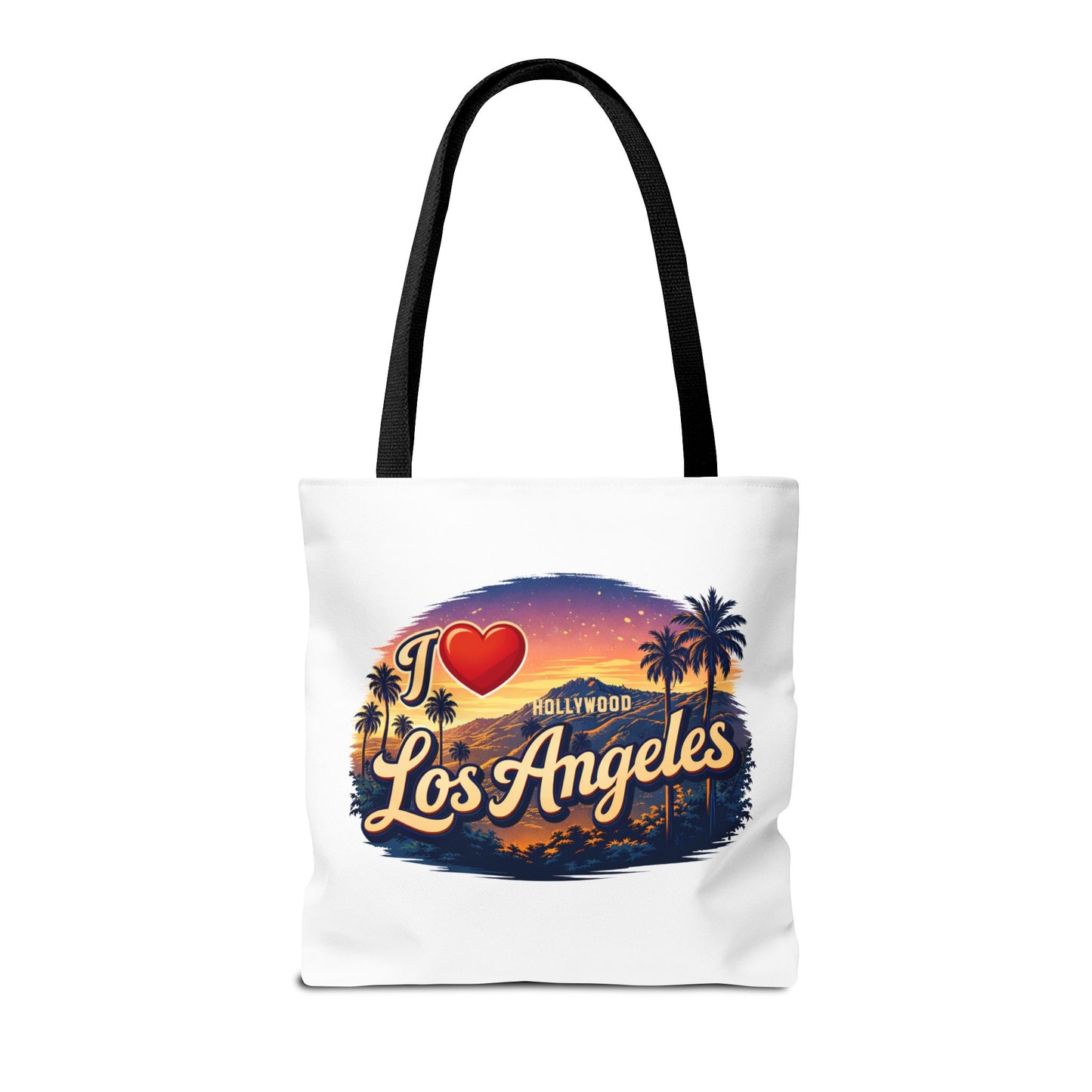 I  Los Angeles Tote Bag – Retro Sunset Hollywood Palm Tree Beach Souvenir
