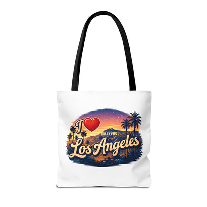 I  Los Angeles Tote Bag – Retro Sunset Hollywood Palm Tree Beach Souvenir