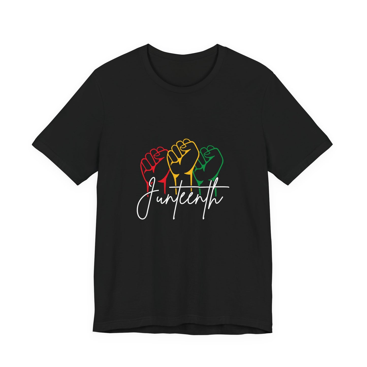 Juneteenth Fist T-Shirt — Pan-African Colors Celebration Tee