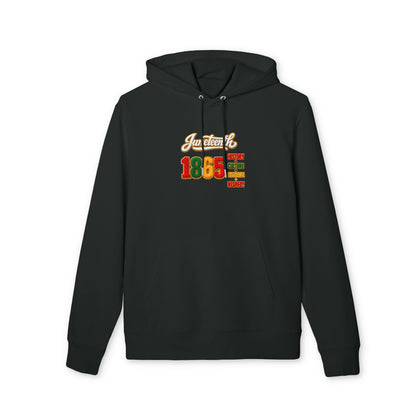 Juneteenth 1865 Hoodie — History, Courage, Resilience, Respect Pullover