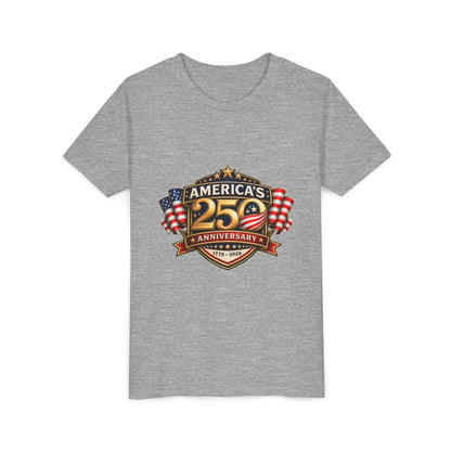 America's 250th Anniversary Youth Tee - Patriotic 1776–2026 Celebration Shirt