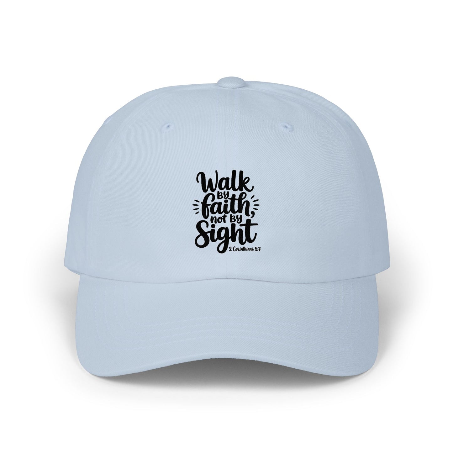 Walk By Faith Dad Cap — "Walk by Faith, Not by Sight" Embroidered Baseball Hat