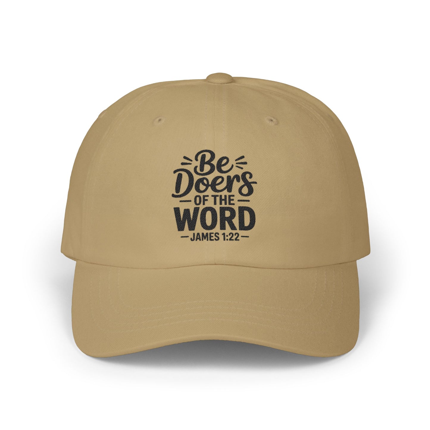 Dad Cap — "Be Doers of the Word" James 1:22 Christian Baseball Hat