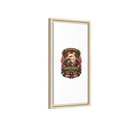 Patriotic Eagle 250th Anniversary Framed Canvas Print — United States 1776–2026