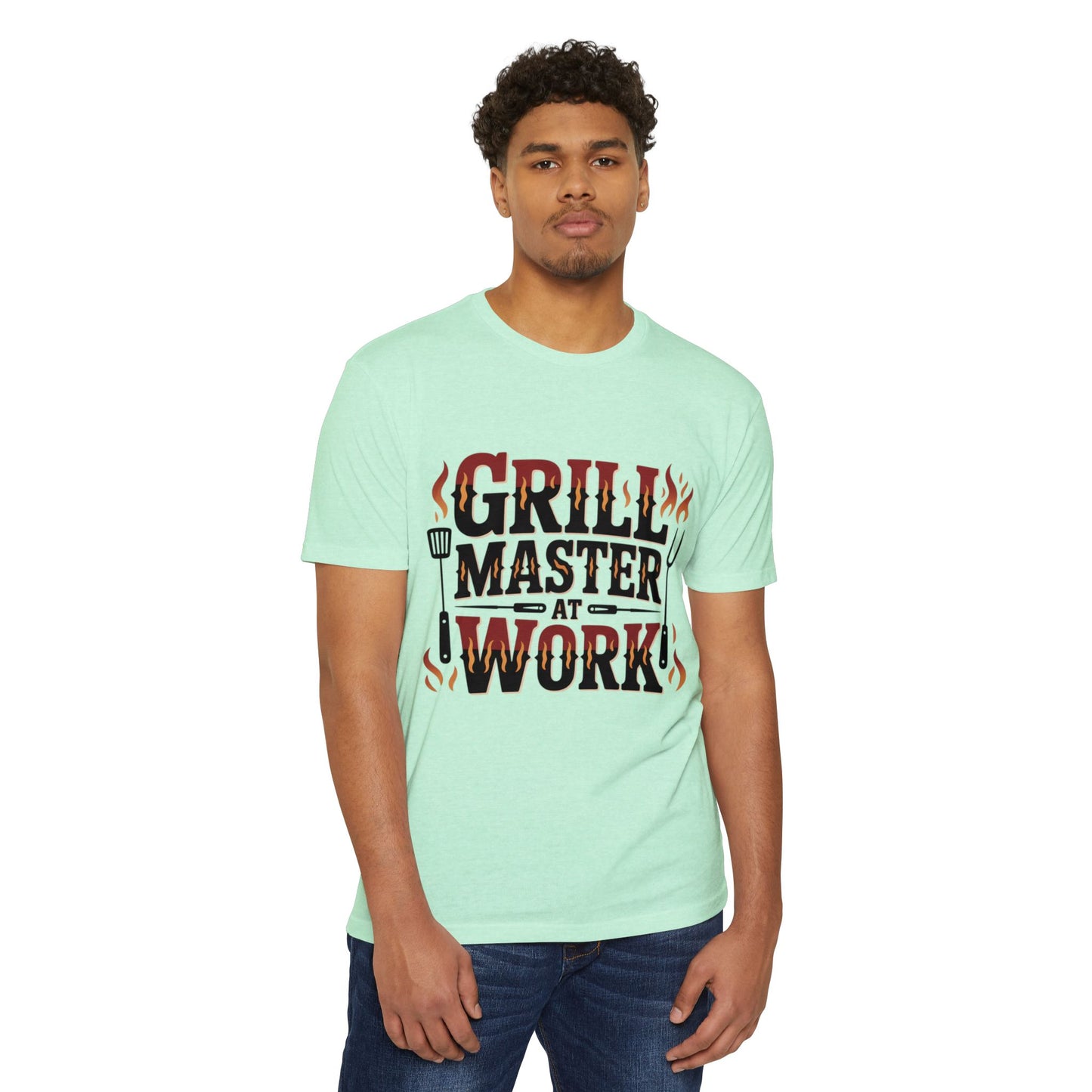 Grill Master at Work T-Shirt — BBQ Chef Funny Dad Gift