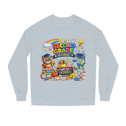 Second Grade Is Cool Sweatshirt – Cute School Kids Crewneck