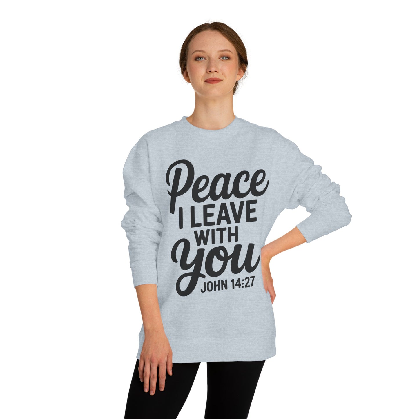 Peace I Leave With You Sweatshirt — John 14:27 Christian Crewneck
