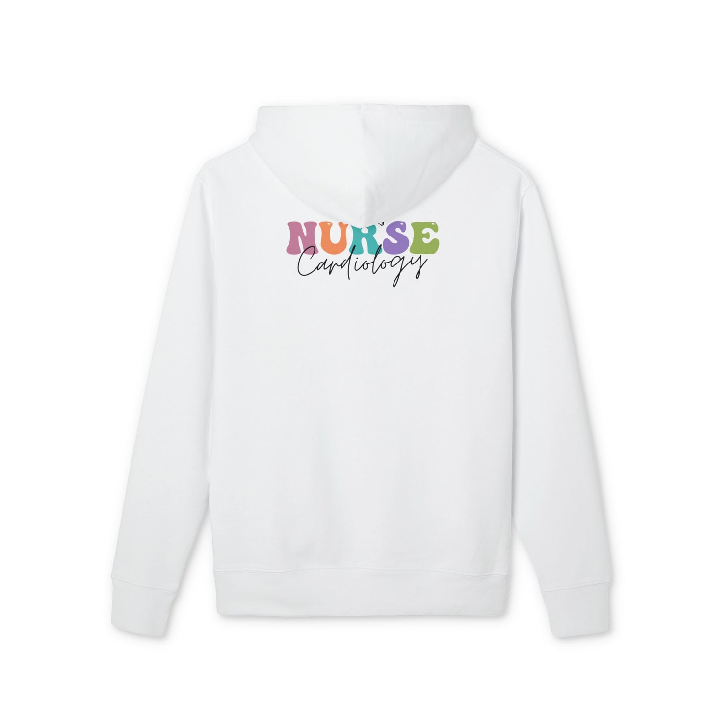 Nurse Cardiology Hoodie — Colorful Script Medical Nurse Pullover