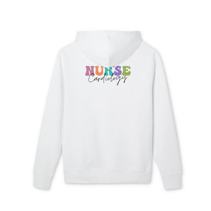 Nurse Cardiology Hoodie — Colorful Script Medical Nurse Pullover