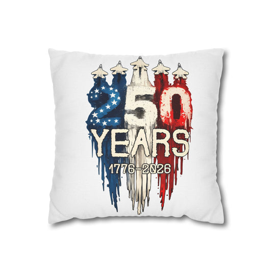 25th Anniversary Patriotic Pillowcase — "25 Years 1776–2026"